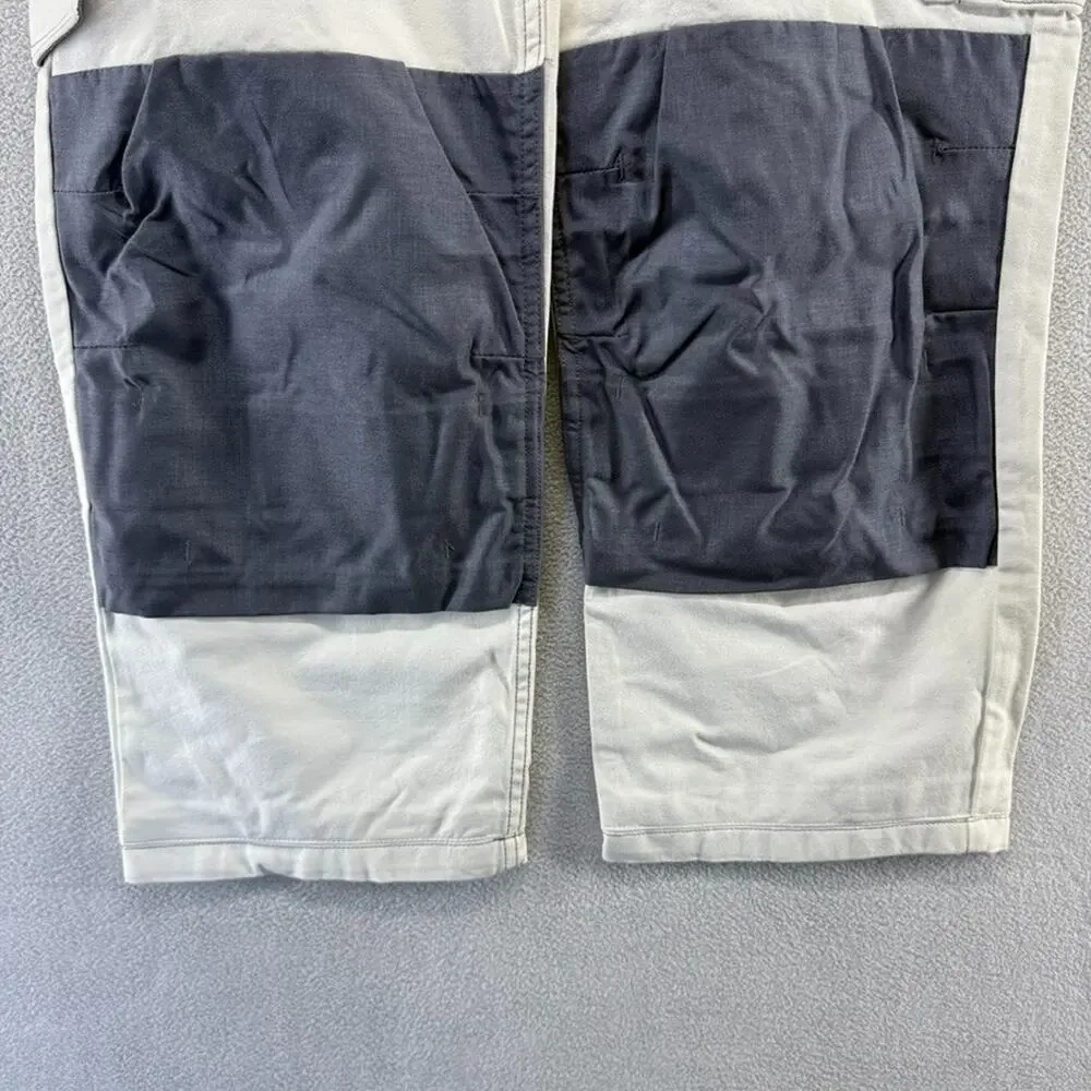 Blaklader Workwear Pants men's 38x30 Fits 38x27 White Cargo Heavyweight Thick